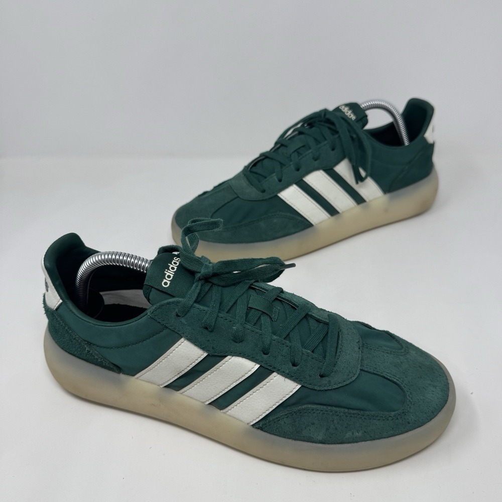 Adidas Barreda Decode Green White Suede Sportswear JI2318 Men's Size 9